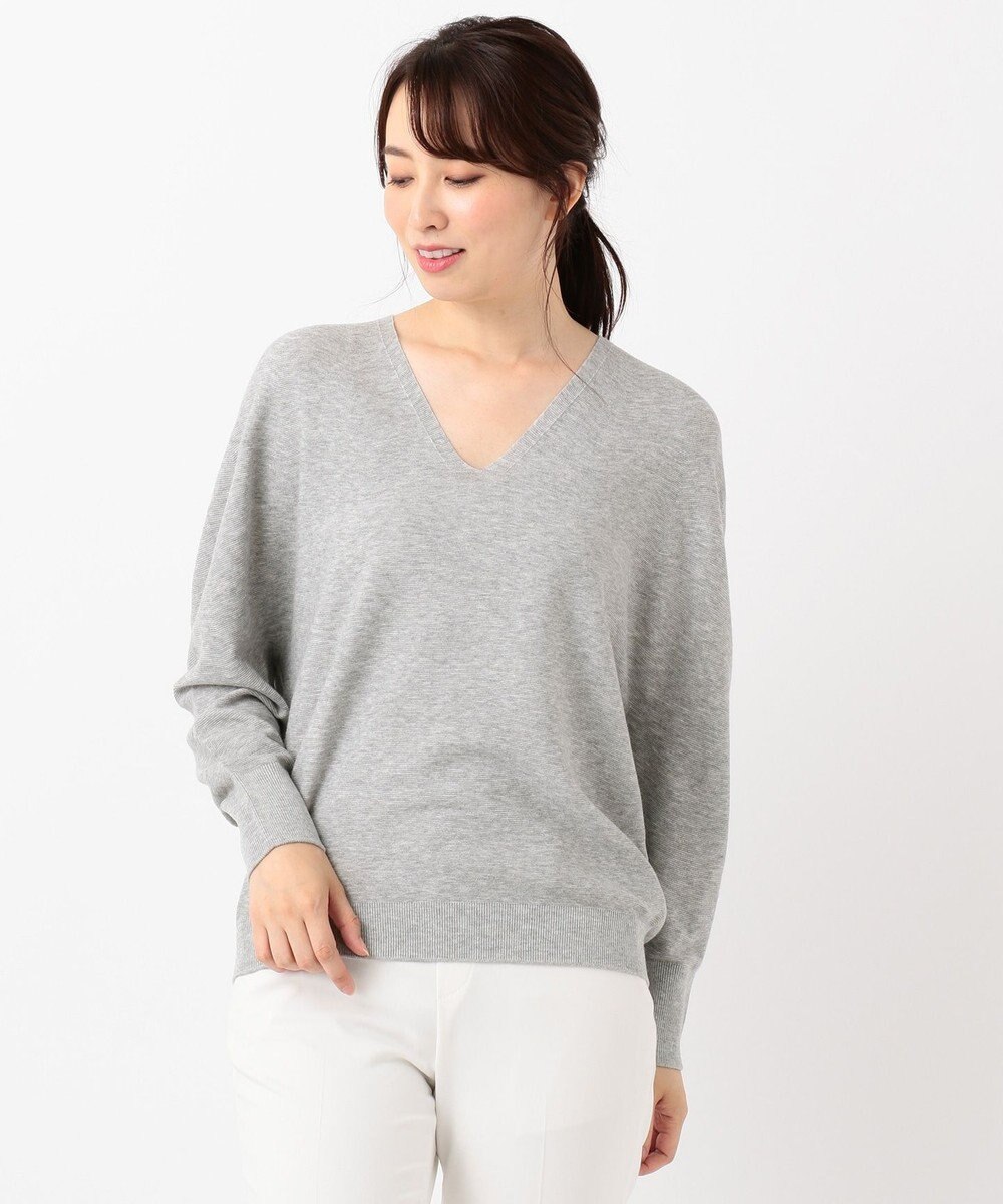 Oggi掲載 ビスコースストレッチホール Vネックニット 組曲 Lファッション通販 公式通販 オンワード クローゼット