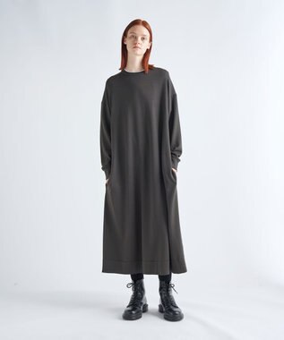 SLOW WOOL | クルーネックロングドレス / ATON | ファッション通販