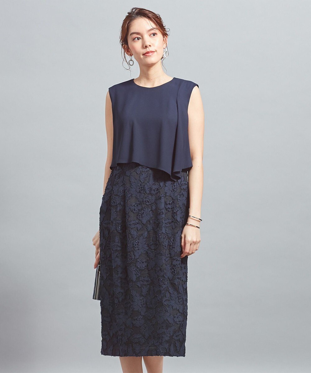 【オンワード】 23区 L>ワンピース 【APPLAUDIR】フラワーカットジャカード ワンピース ライラック 44 レディース 【送料無料】