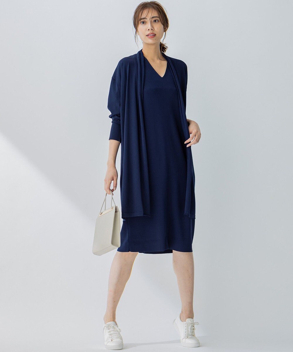 接触冷感 Synthetic Stretch ニットワンピース Icbファッション通販 公式通販 オンワード クローゼット