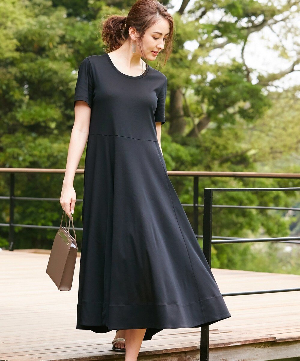 【オンワード】 ICB L>ワンピース Silkete Rib ワンピース オレンジ L レディース 【送料無料】