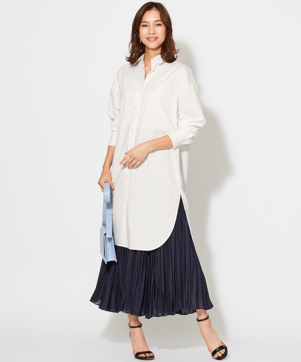 Web 一部店舗限定 サイドスリット シャツワンピース Icb Lファッション通販 公式通販 オンワード クローゼット