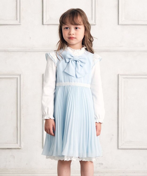 100 130cm シフォンプリーツ ワンピース any fam kids ファッション通販 公式通販 オンワード クローゼット