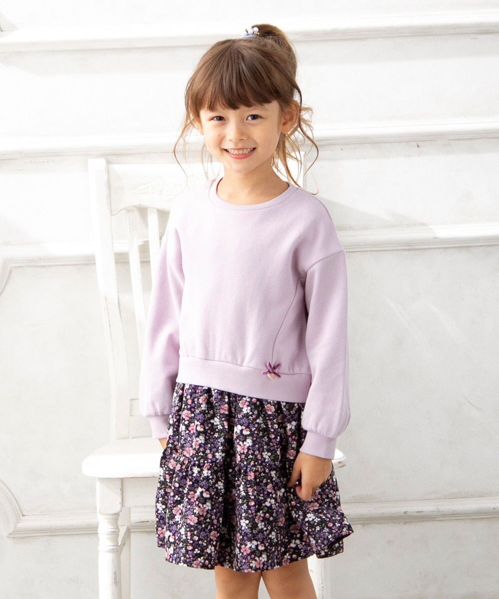 100-130cm】花柄 ドッキングワンピース / any FAM KIDS | ファッション 