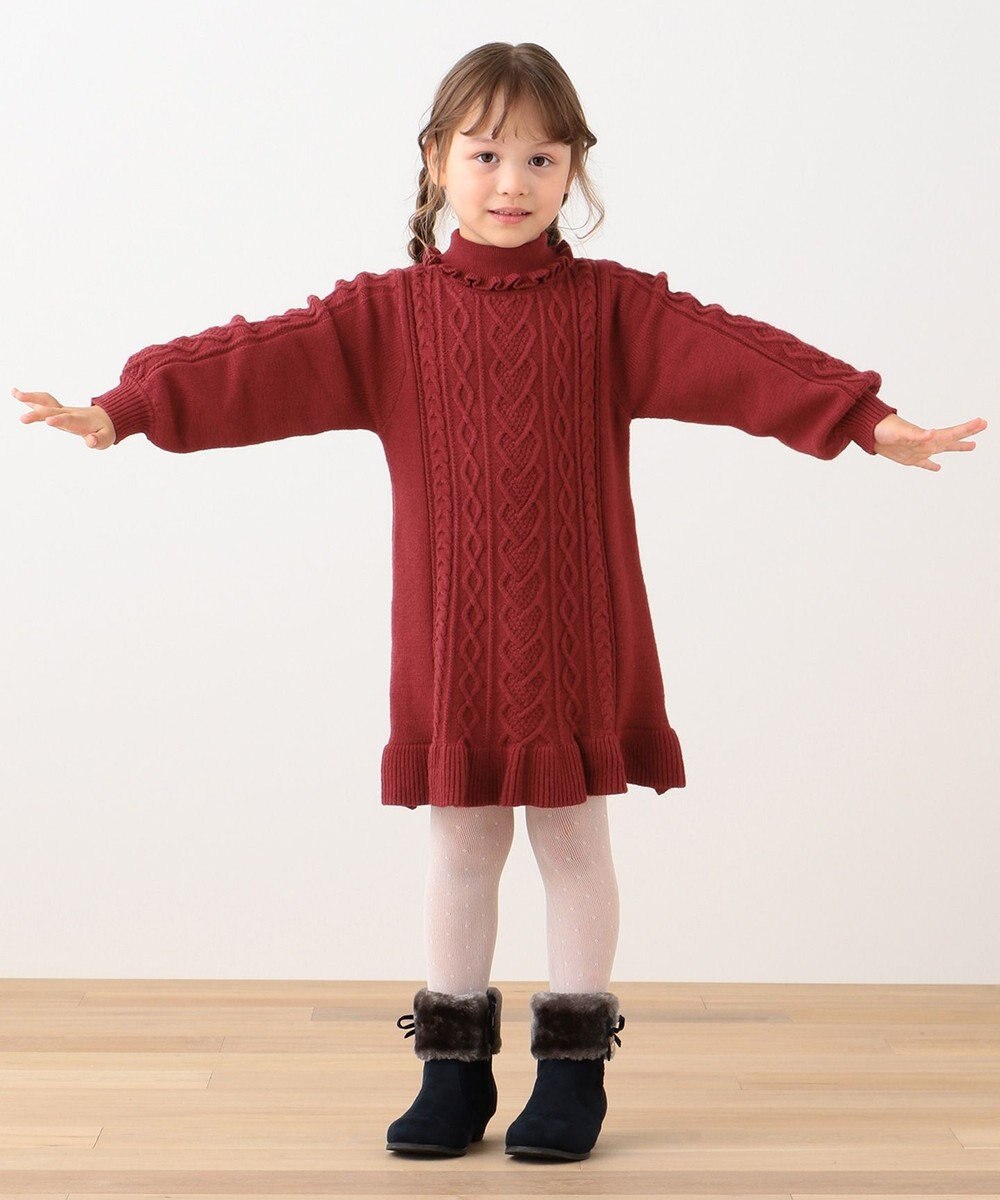 ママとお揃い S Mサイズ ハートケーブル ワンピース Any Fam Kids ファッション通販 公式通販 オンワード クローゼット