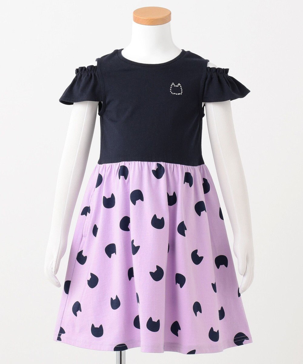 Kids On Offショルダー ねこドット スター ワンピース Any Fam Kids ファッション通販 公式通販 オンワード クローゼット