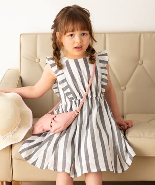 140 150cm ストライプ肩リボン ワンピース Any Fam Kids ファッション通販 公式通販 オンワード クローゼット