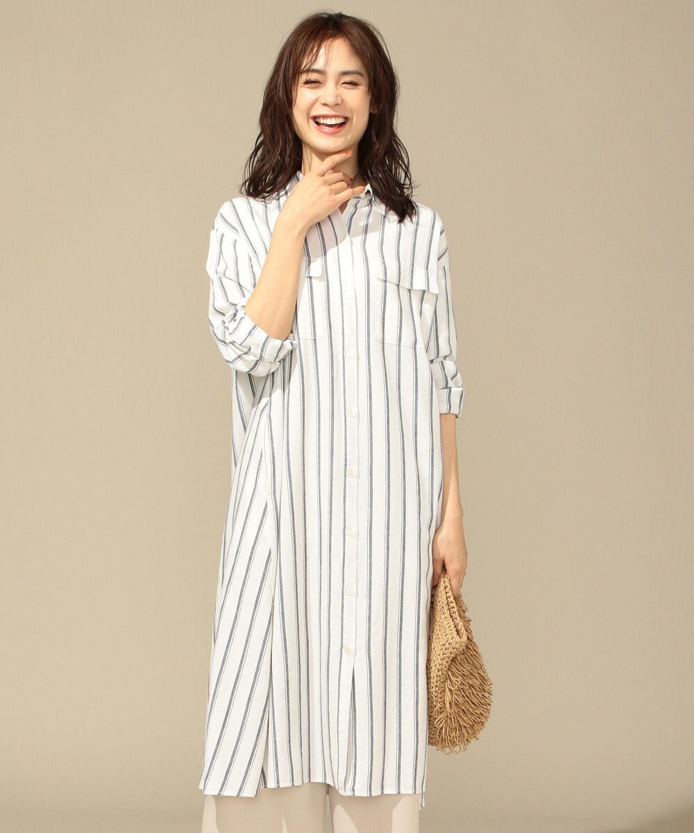 洗える シルキーリネン シャツワンピース Any Famファッション通販 公式通販 オンワード クローゼット