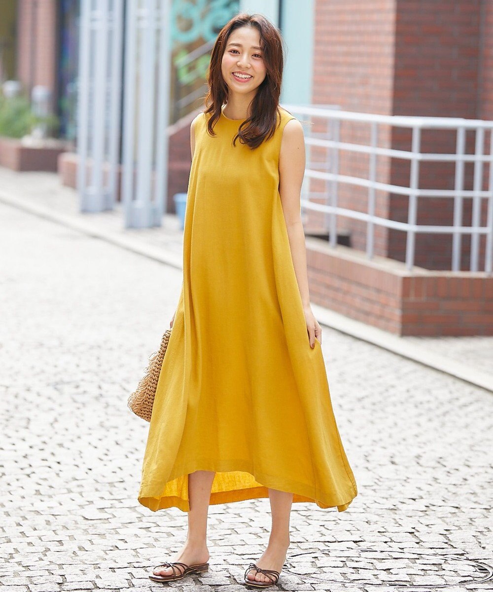 シルキーリネンノースリーブ ワンピース Any Famファッション通販 公式通販 オンワード クローゼット