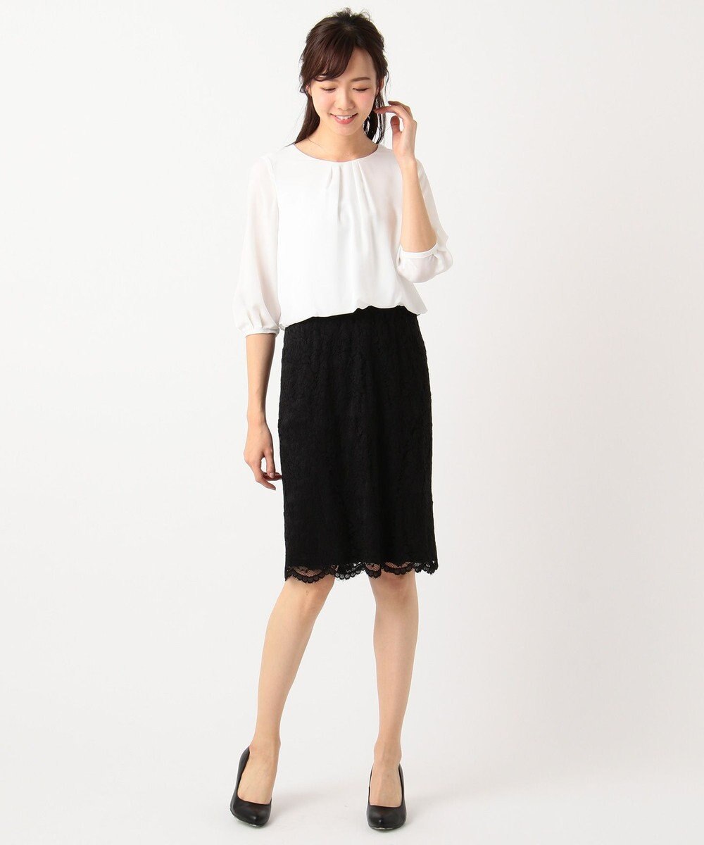 ANY 【セレモニー】レース＆シフォン ワンピース 