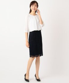 ANY 【セレモニー】レース＆シフォン ワンピース