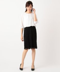 ANY 【セレモニー】レース＆シフォン ワンピース