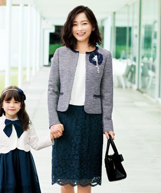 ANY 【セレモニー】レース＆シフォン ワンピース