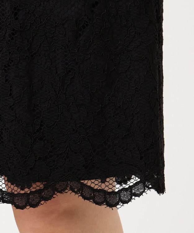 ANY 【セレモニー】レース＆シフォン ワンピース ブラック系