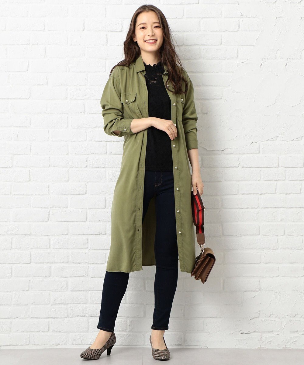 羽織にも ウォッシュドテンセル シャツワンピース Any Fam ファッション通販 公式通販 オンワード クローゼット