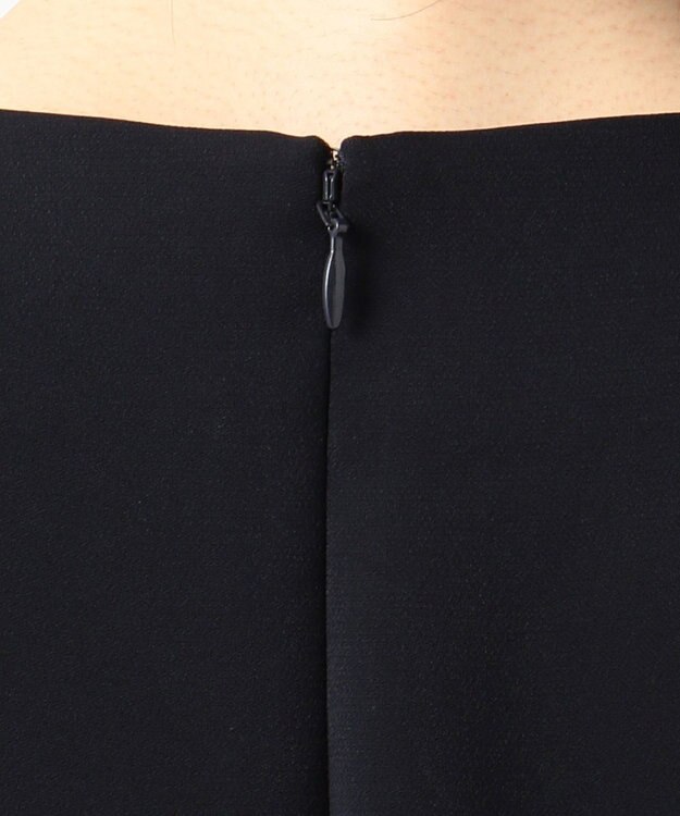 J.PRESS LADIES L 【ニオイ菌抑制】洗えるヴィーナスダブルクロス ワンピース ネイビー系