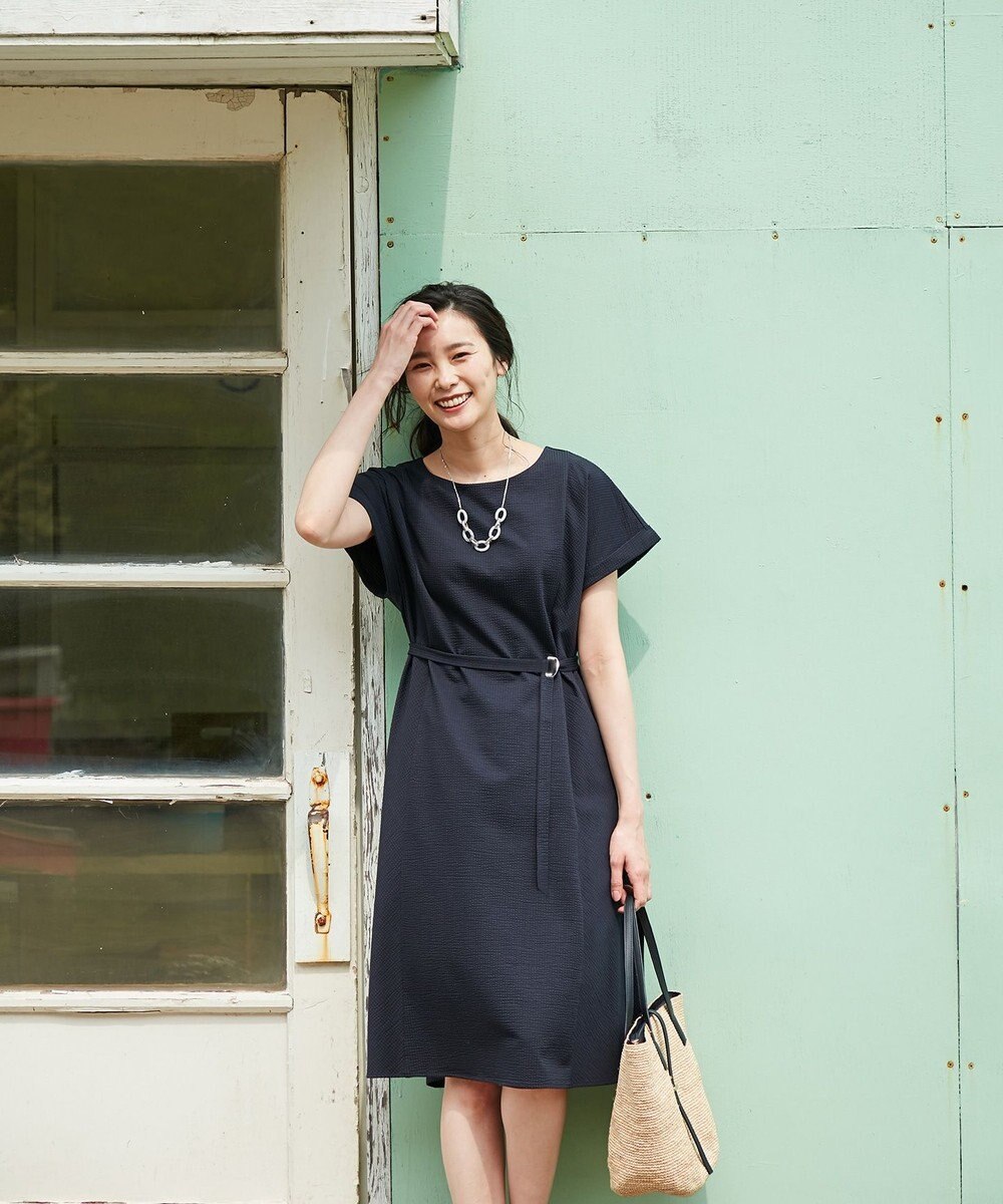 シワになりにくい 洗える サッカージャージー ワンピース J Press Ladies Sファッション通販 公式通販 オンワード クローゼット