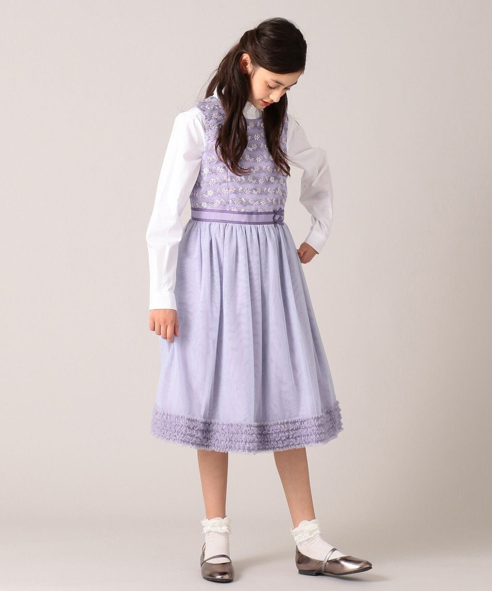150 160cm ボーダーレースドレス ワンピース 組曲 Kids ファッション通販 公式通販 オンワード クローゼット