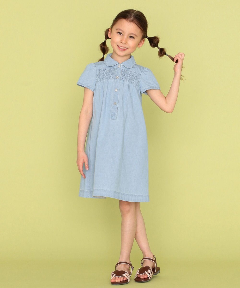 110 140cm シャーリングブリーチ デニムワンピース 組曲 Kids ファッション通販 公式通販 オンワード クローゼット