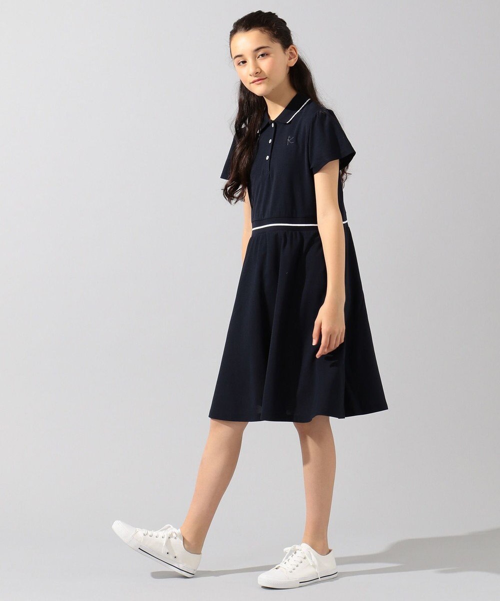 遮熱 Uvケア 150 170cm スカラップカラーポロ ワンピース 組曲 Kidsファッション通販 公式通販 オンワード クローゼット