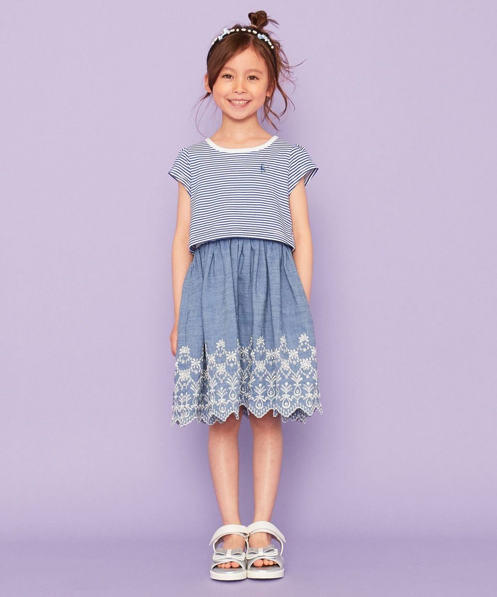 最安値挑戦 組曲 新品 ワンピース 半袖 ボーダー 140 150 ワンピース Texasmexicobridges Com