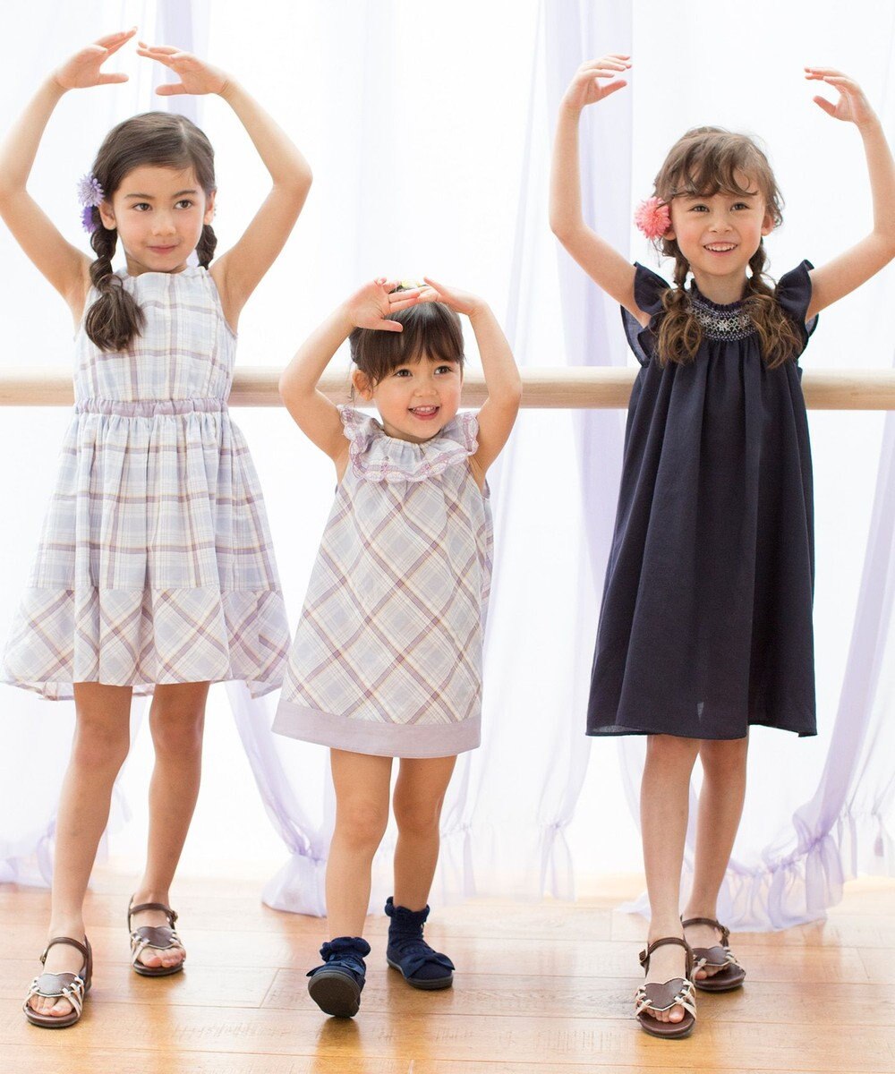 110 140cm リネンライクスモッキング ワンピース 組曲 Kids ファッション通販 公式通販 オンワード クローゼット