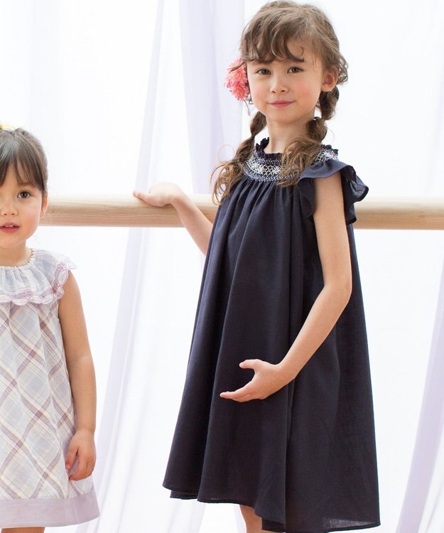 110 140cm リネンライクスモッキング ワンピース 組曲 Kids ファッション通販 公式通販 オンワード クローゼット