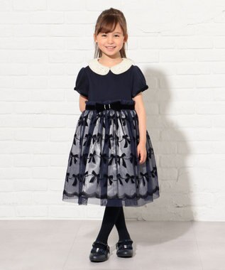 1 160cm リボンフロッキードレス ワンピース 組曲 Kids ファッション通販 公式通販 オンワード クローゼット