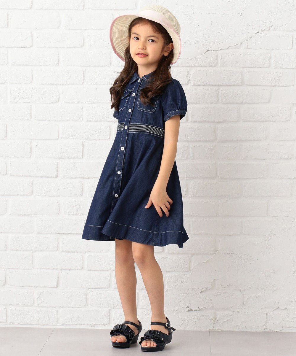 110 140cm ステッチデニムワンピース 組曲 Kids ファッション通販 公式通販 オンワード クローゼット