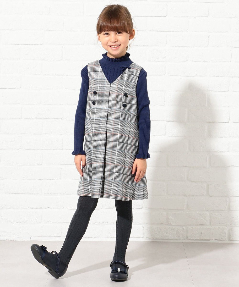 ひなちゃん着用 110 140cm パッチワークチェック ワンピース 組曲 Kids ファッション通販 公式通販 オンワード クローゼット