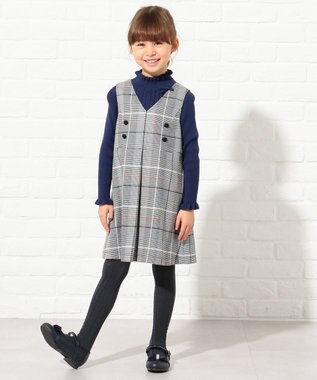 ひなちゃん着用 110 140cm パッチワークチェック ワンピース 組曲 Kids ファッション通販 公式通販 オンワード クローゼット