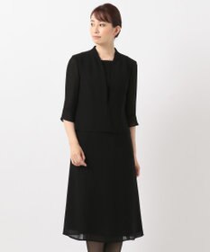 自由区 FORMAL 【洗える】ミクロハニカム ワンピース