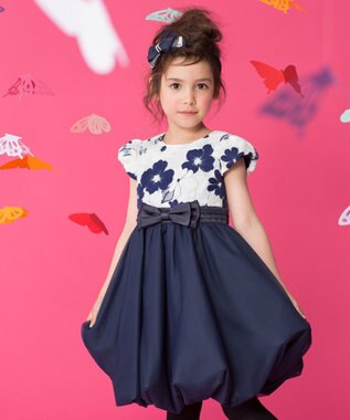 TODDLER】グラデーションフワラー刺繍 ドレス / 組曲 KIDS  