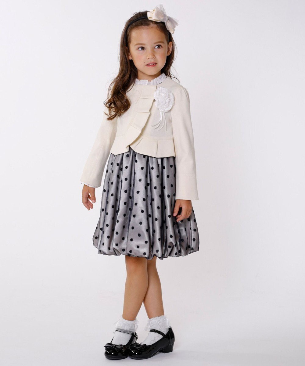 い出のひと時に、とびきりのおしゃれを! 新品 組曲キッズ ワンピース