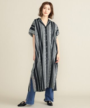 コットンドビー花柄ストライプポンチョシャツワンピ Share Park Ladies ファッション通販 公式通販 オンワード クローゼット