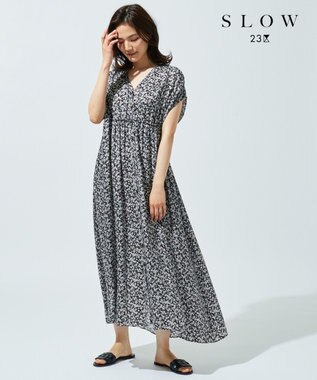 Slow プリズムフラワープリントワンピース 23区 ファッション通販 公式通販 オンワード クローゼット