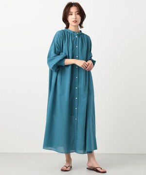 【洗える】ツイスターボイルバンドカラーワンピース