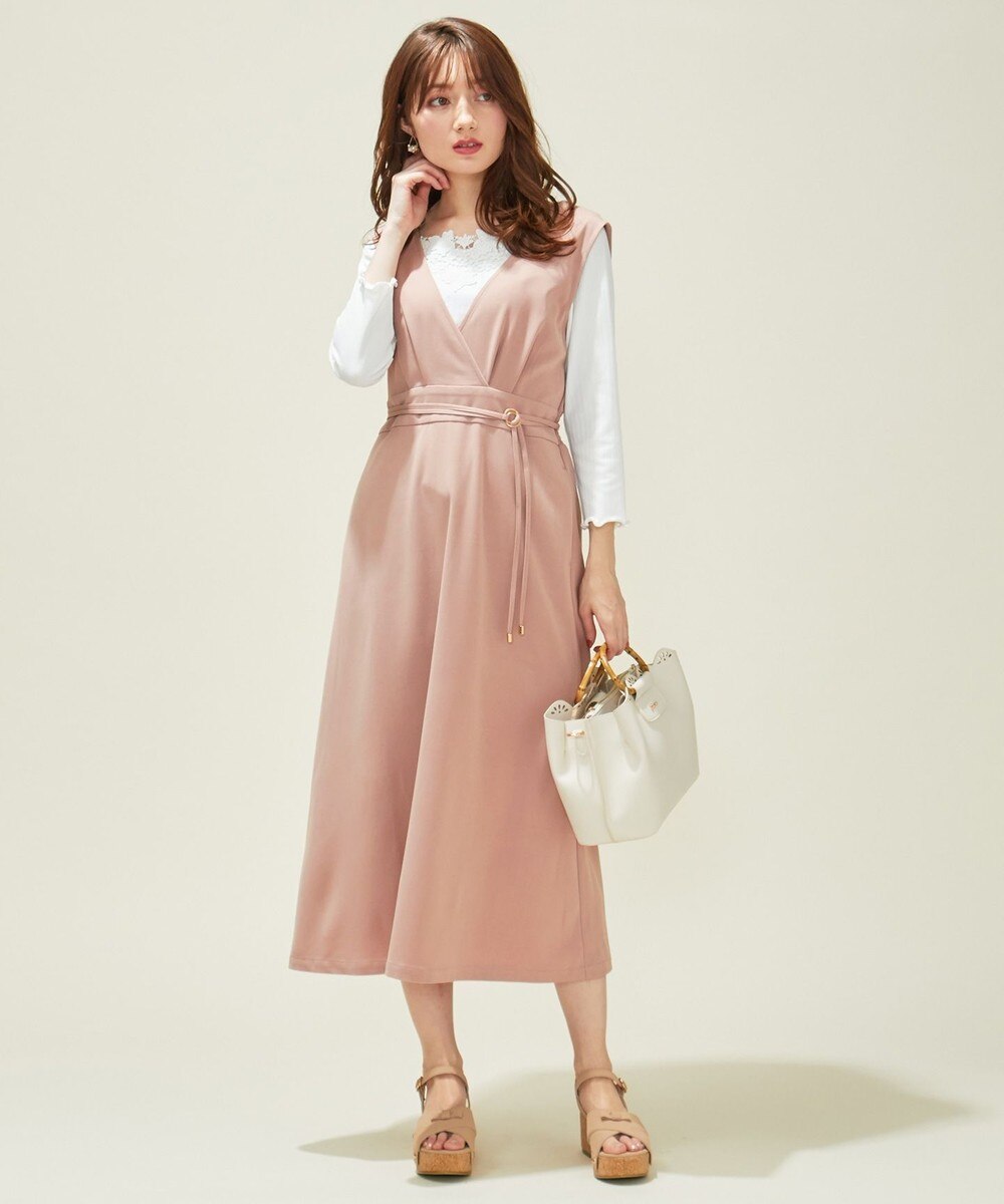 【オンワード】 Feroux>ワンピース 【着回し力抜群!】フェミニンセット ワンピース キャメル 2 レディース 【送料無料】