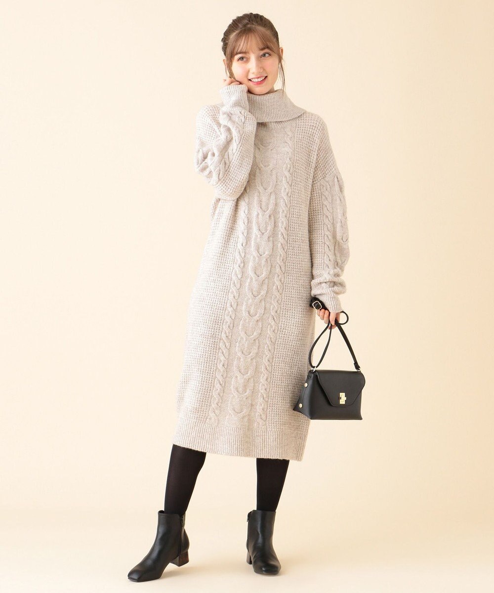 洗える ケーブルロングニット ワンピース Ferouxファッション通販 公式通販 オンワード クローゼット