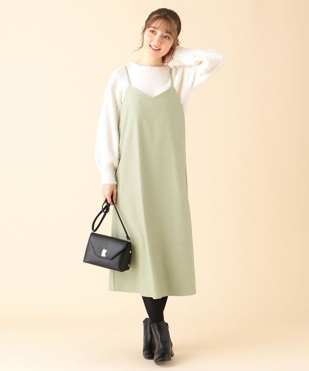 洗える エコレザーキャミドレ ワンピース Ferouxファッション通販 公式通販 オンワード クローゼット