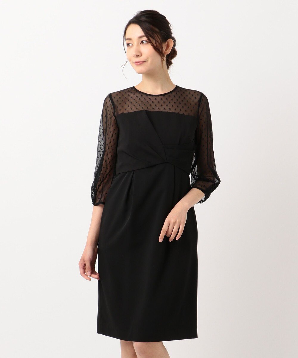 【オンワード】 Feroux>ワンピース シアーヨーク ワンピース ピンク 2 レディース 【送料無料】