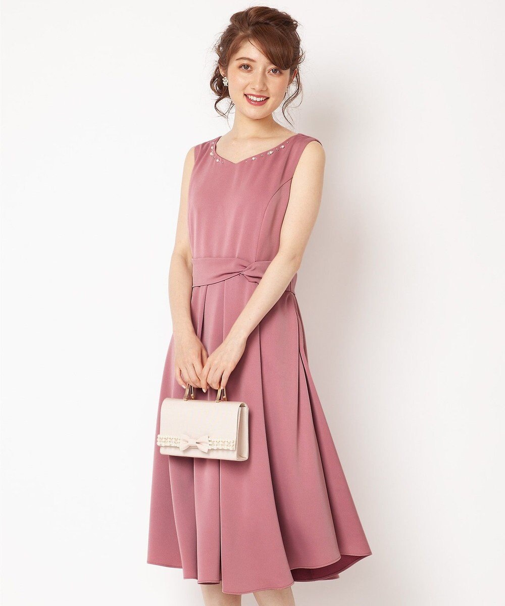 洗える バックシャンリボン ドレス Ferouxファッション通販 公式通販 オンワード クローゼット