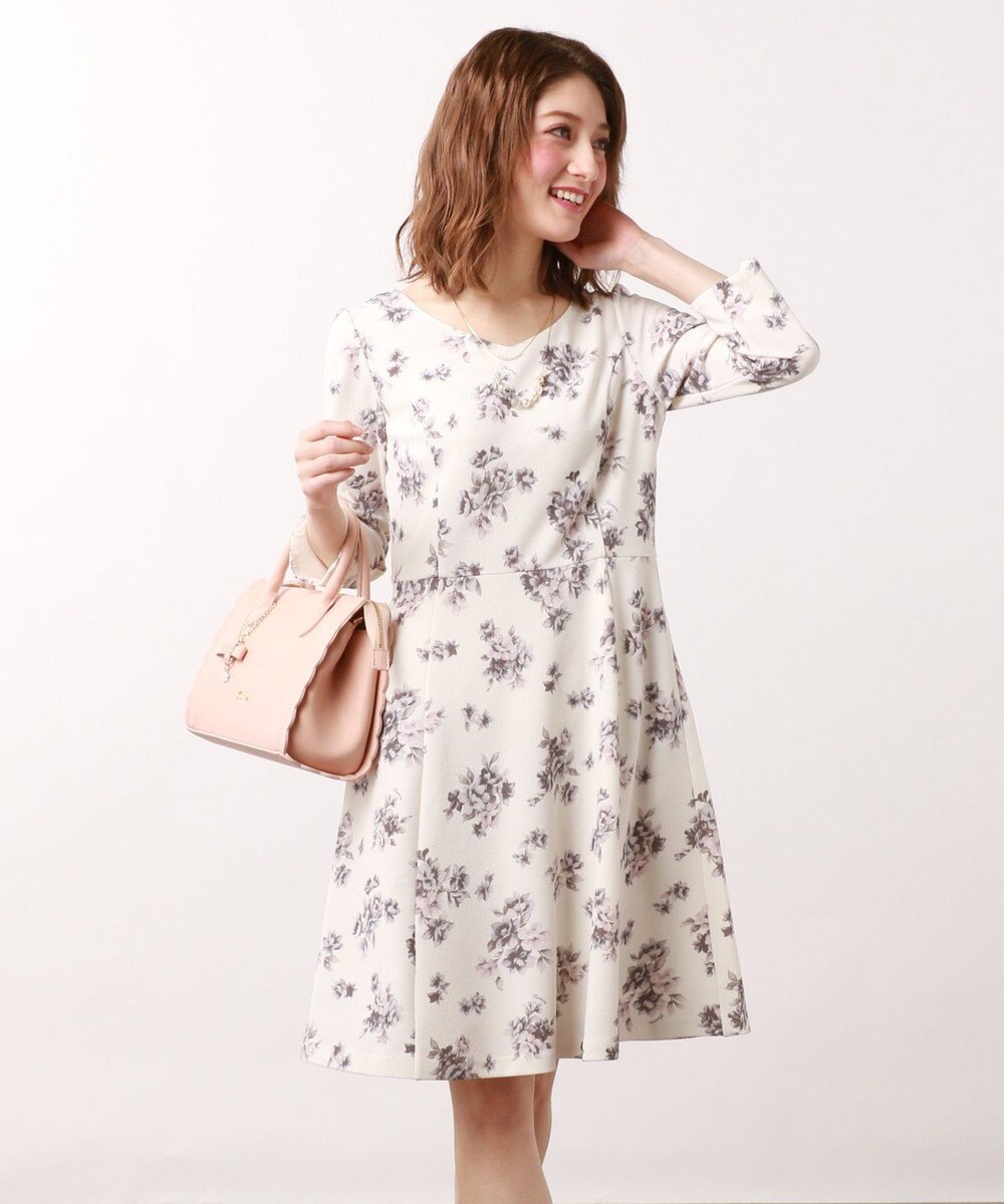 洗える パステルフラワージャージ ワンピース Ferouxファッション通販 公式通販 オンワード クローゼット