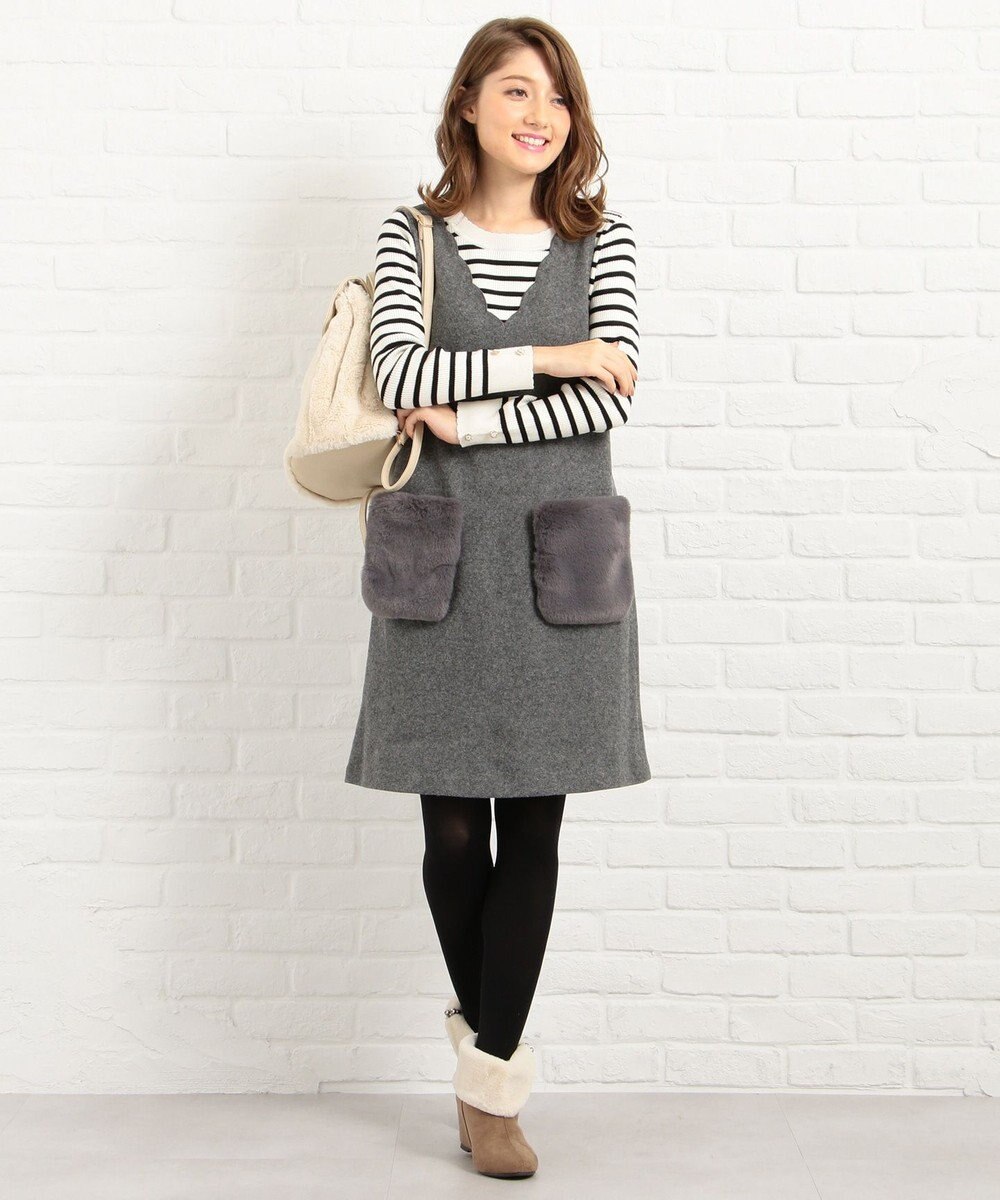 ファーポケットジャンスカセット ワンピース Feroux ファッション通販 公式通販 オンワード クローゼット