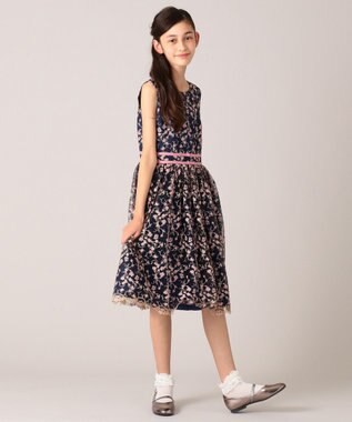 【150-160cm】Anagallis ドレス, ネイビー系7, 150