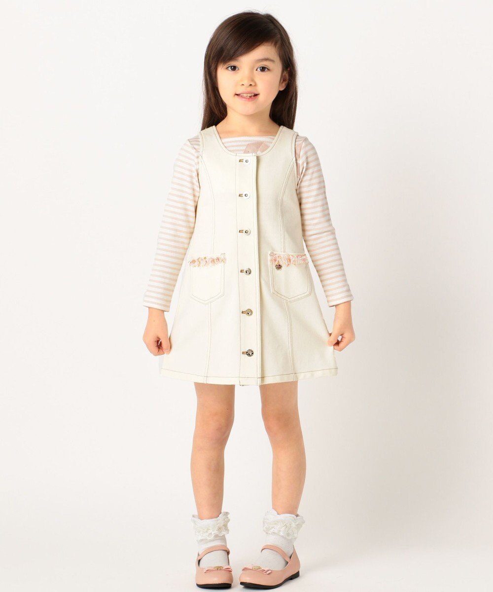 Kids フリンジデニムジャージー ワンピース Tocca Bambini ファッション通販 公式通販 オンワード クローゼット