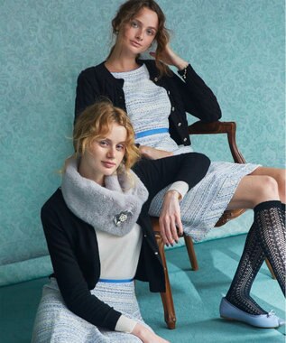 TOCCA 【洗える！】BIANCA ドレス サックスブルー系