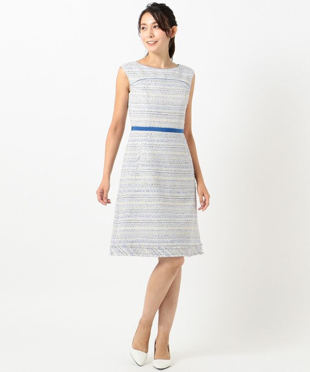 TOCCA 【洗える！】BIANCA ドレス サックスブルー系