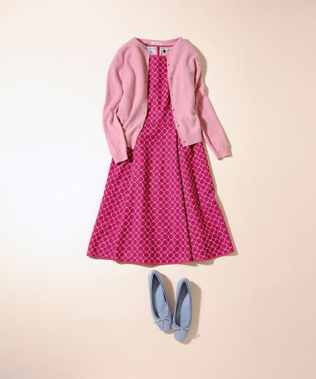 TOCCA CLOVER EMB. ドレス ワイン系7