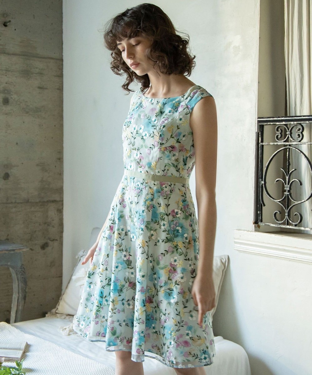 【オンワード】 TOCCA>ワンピース 【洗える!】SPRAY MUM ドレス ライトグリーン 6 レディース 【送料無料】